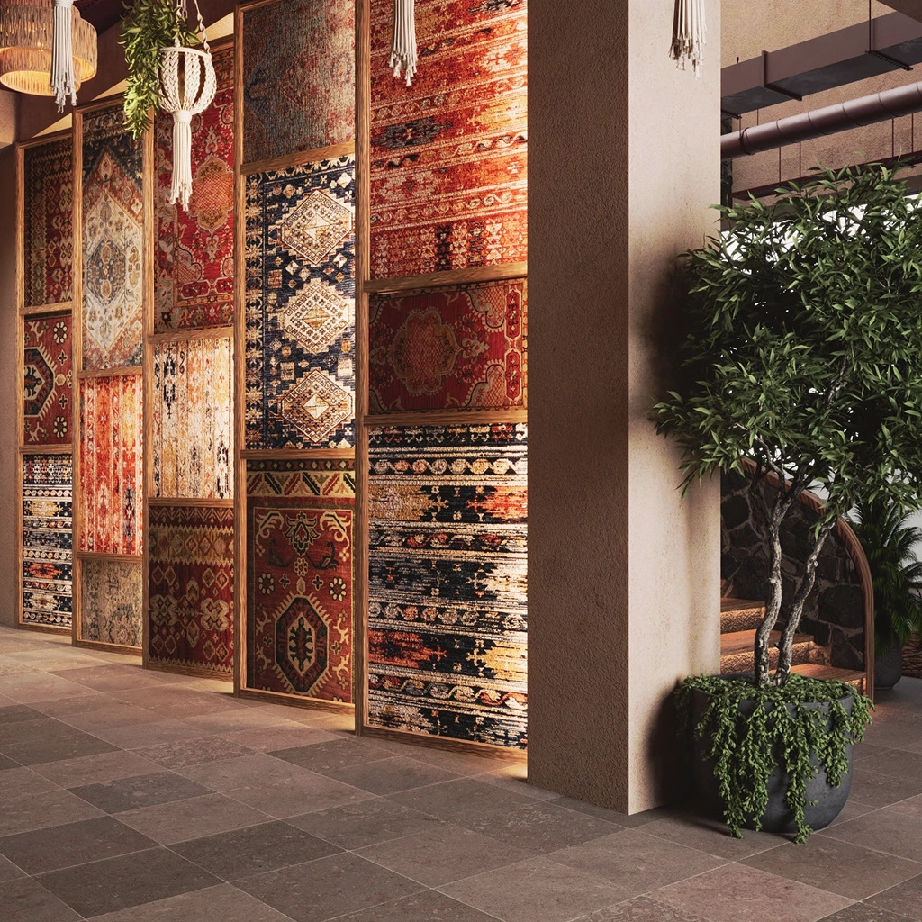 Пол ресторана в восточном стиле