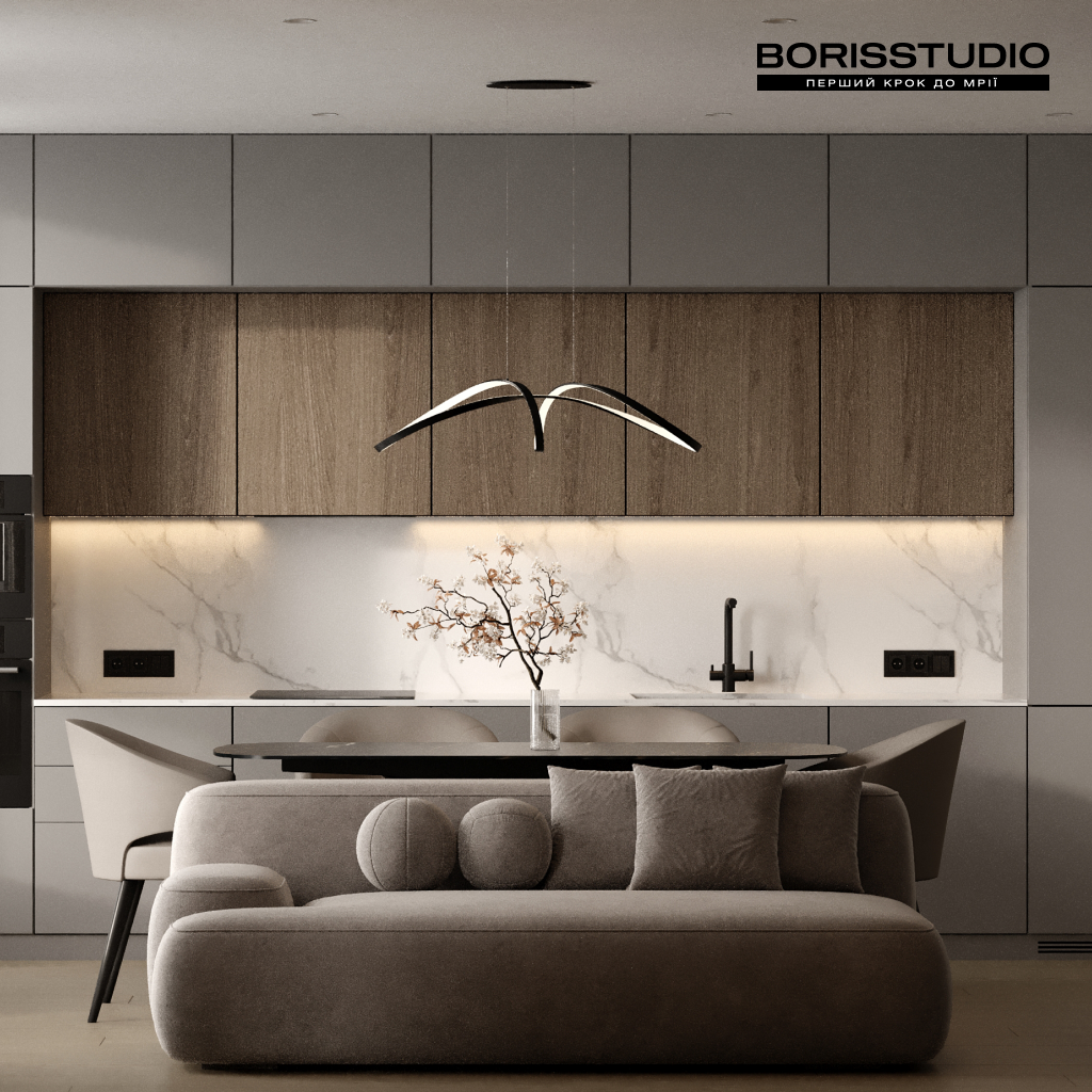 Інтер'єр вітальні від BORISSTUDIO