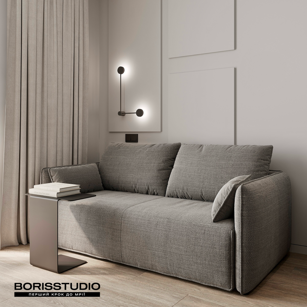 Дизайн-проект інтер'єру вітальні для будинку від BORISSTUDIO