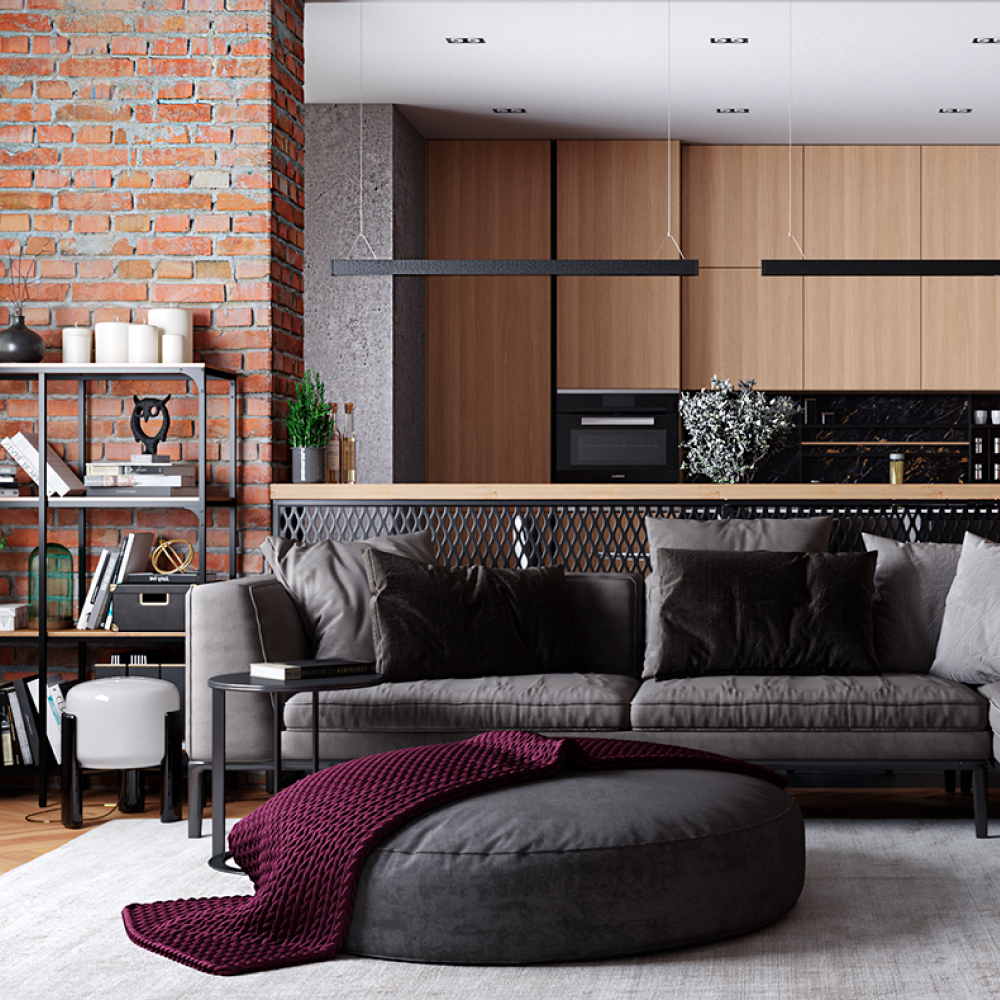 Дизайн інтер'єру квартири в стилі лофт