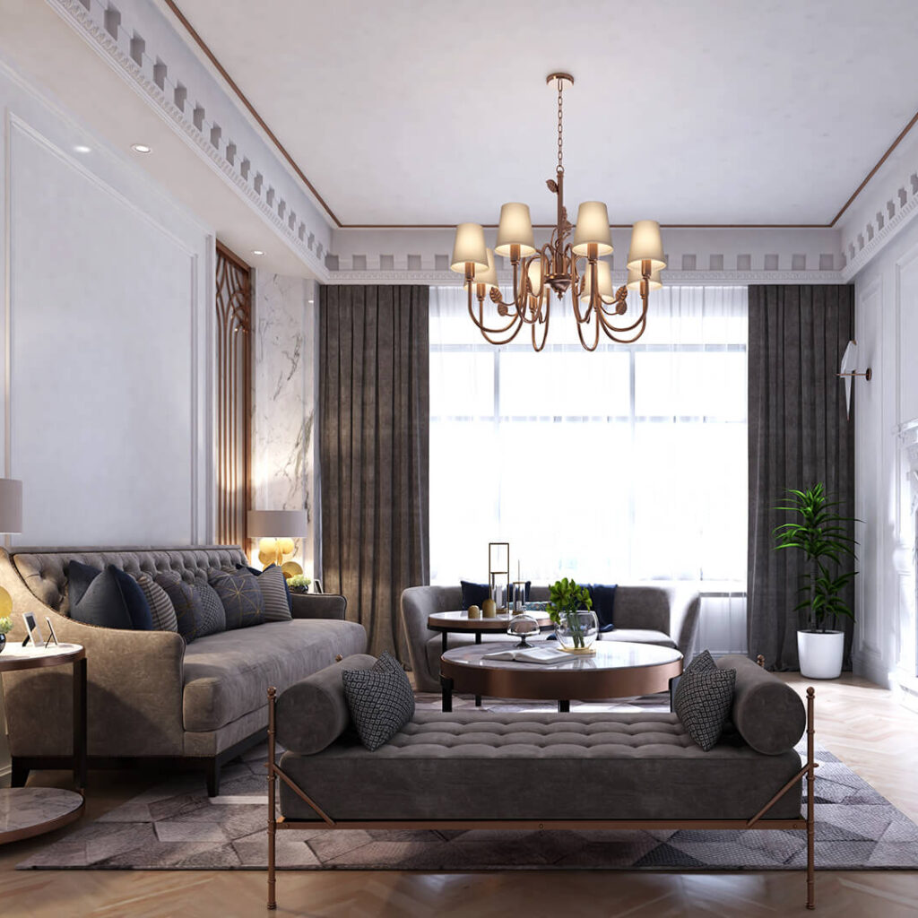 Дизайн-проект інтер'єру вілли у стилі модерн