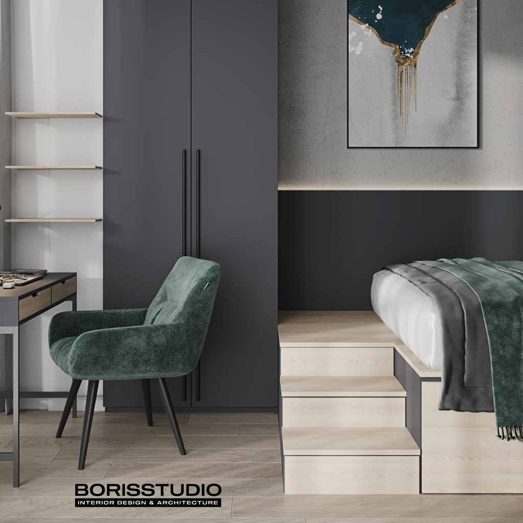 Дизайн однокімнатної квартири на Подолі, Фото №17