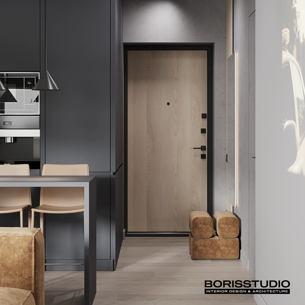 Дизайн однокімнатної квартири на Подолі, Фото №3