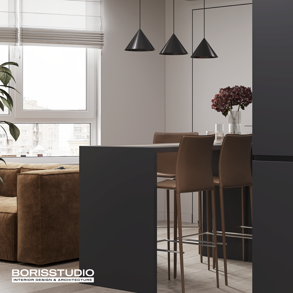 Дизайн однокімнатної квартири на Подолі, Фото №6