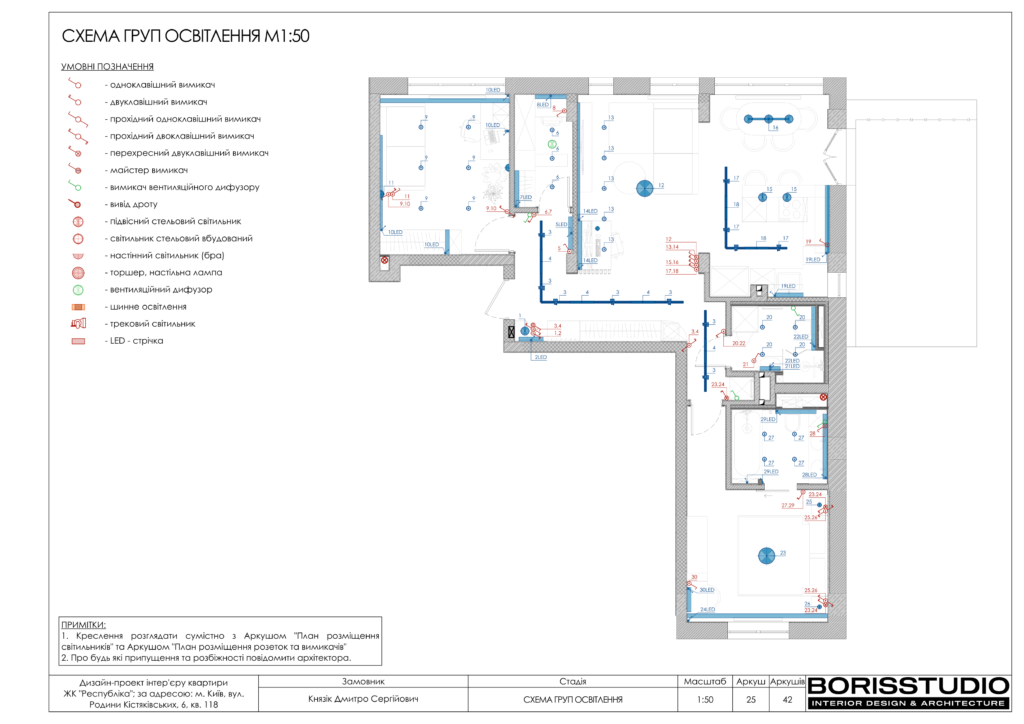 Дизайн-проект двокімнатної квартири в ЖК "Respublika", альбом проекту, фото №26