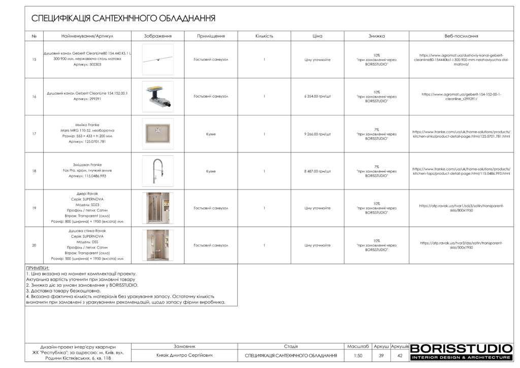 Дизайн-проект двокімнатної квартири в ЖК "Respublika", альбом проекту, фото №40