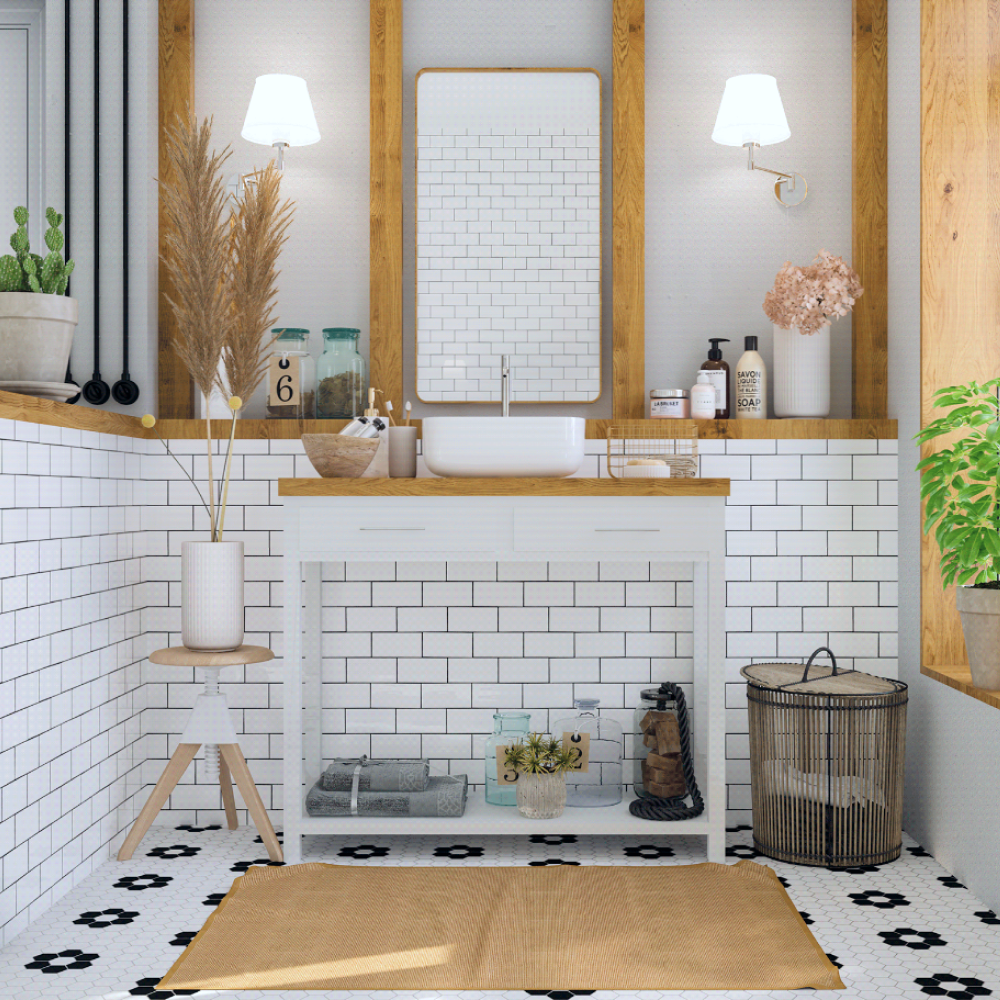 Дизайн інтер'єру ванної кімнати у скандинавському стилі під ключ