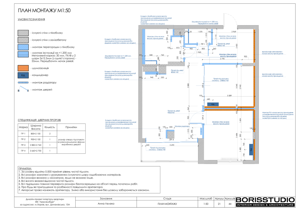 Альбом дизайн-проекту однокімнатної квартири в ЖК Люксембург, Фото №22