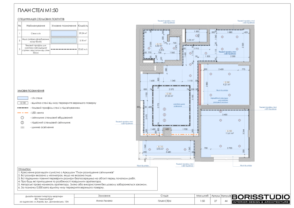 Альбом дизайн-проекту однокімнатної квартири в ЖК Люксембург, Фото №28