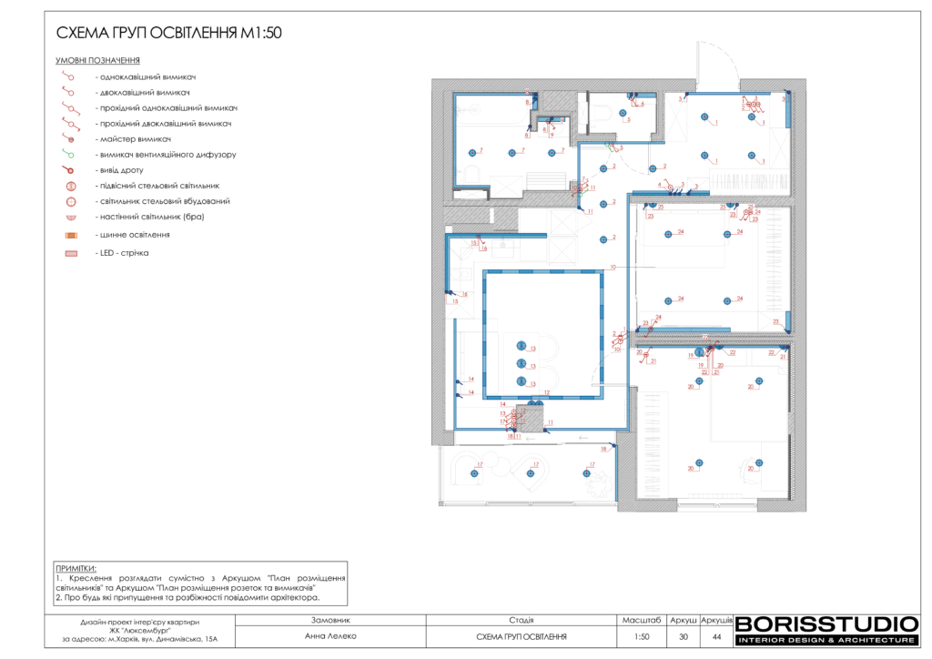 Альбом дизайн-проекту однокімнатної квартири в ЖК Люксембург, Фото №31