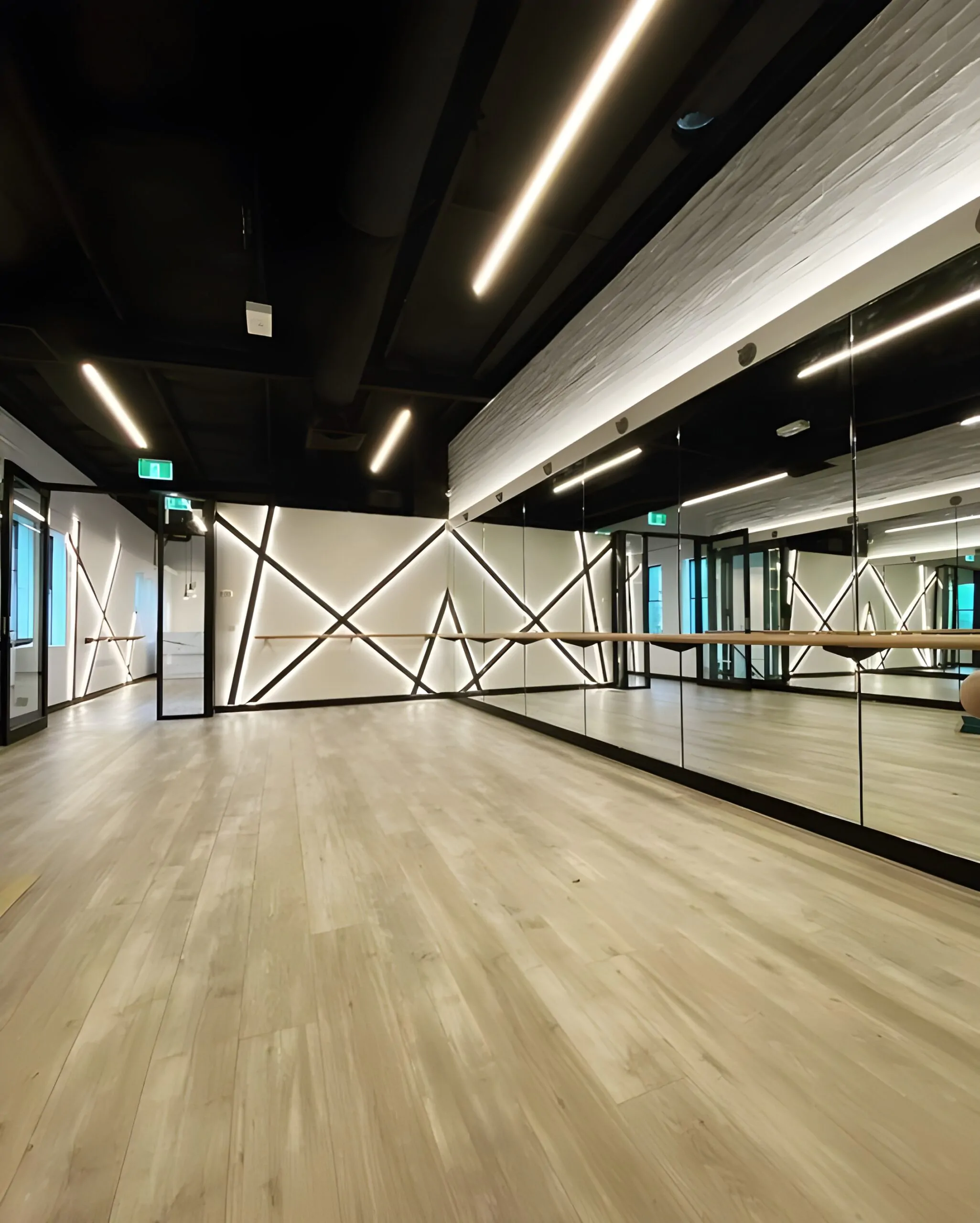 Дизайн интерьера танцевальной студии №1