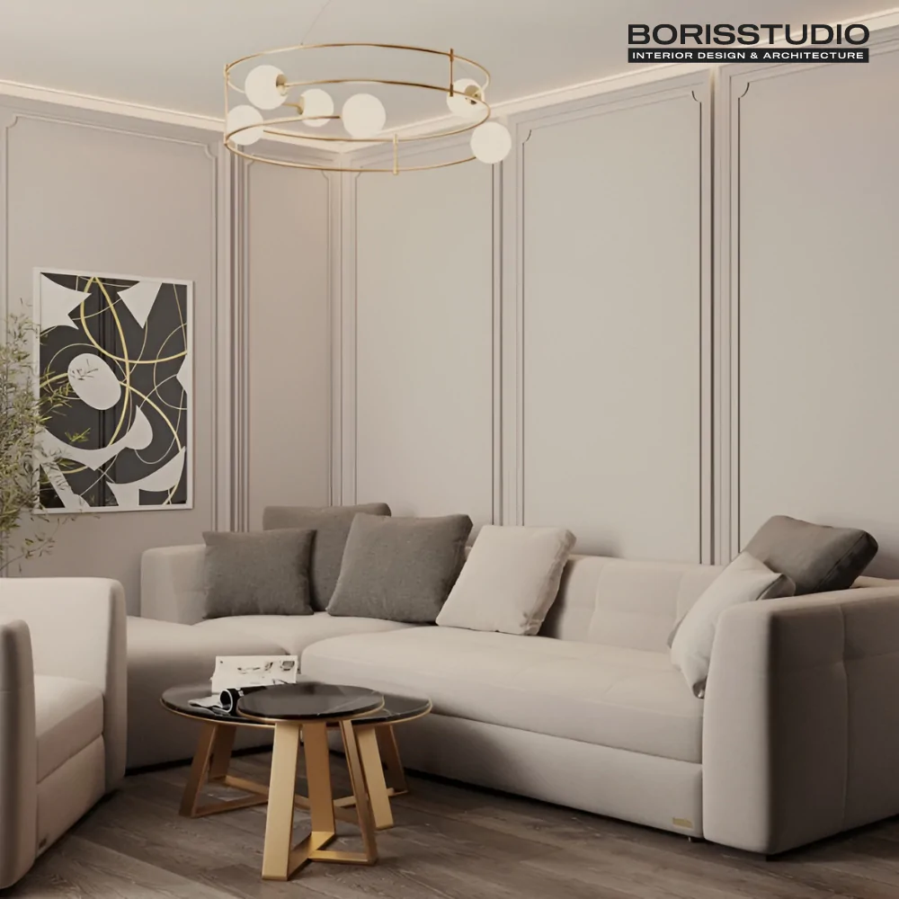 дизайн вітальні у стилі мінімалізм