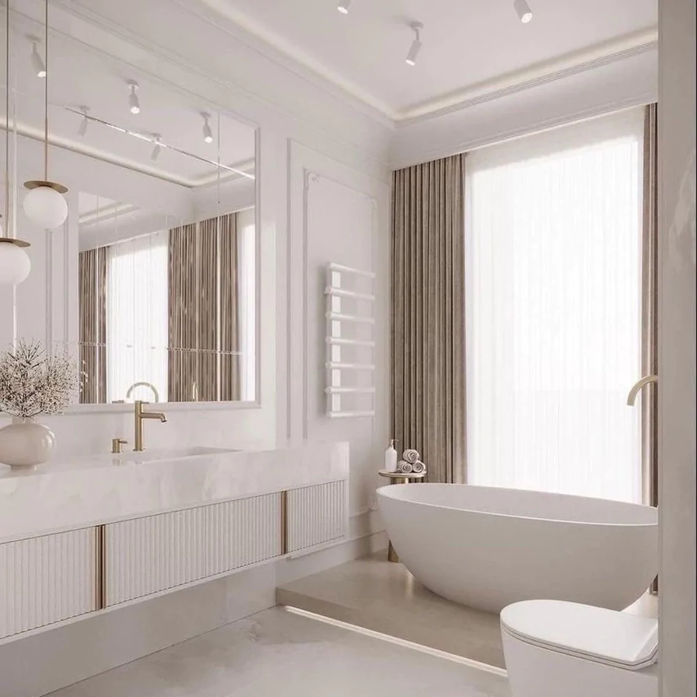 дизайн ванної в класичному стилі