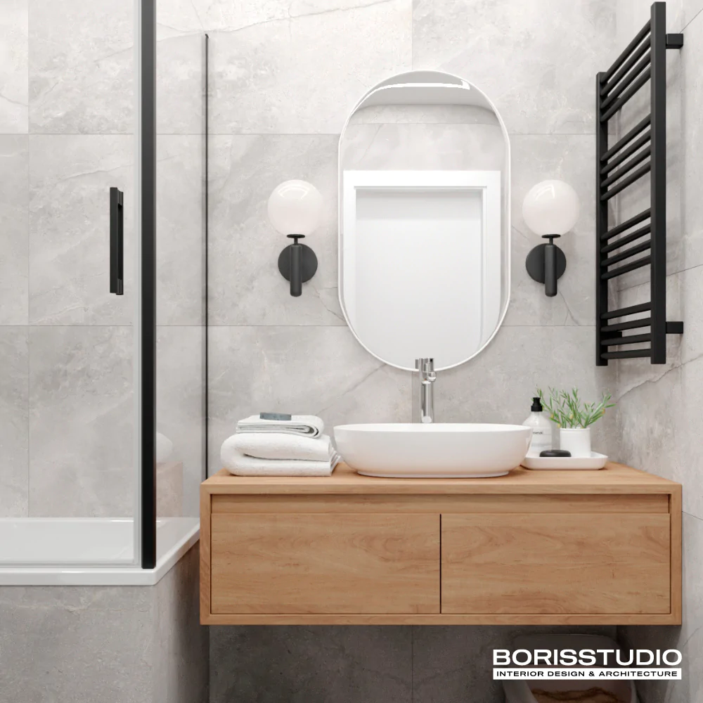 ванна кімната в стилі мінімалізм