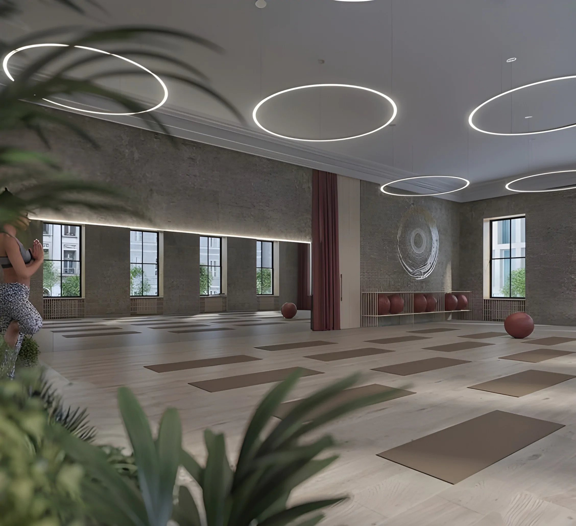 Дизайн интерьера школы танцев №2