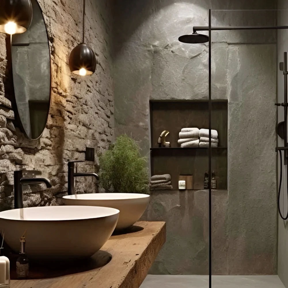 ванна кімната в стилі лофт