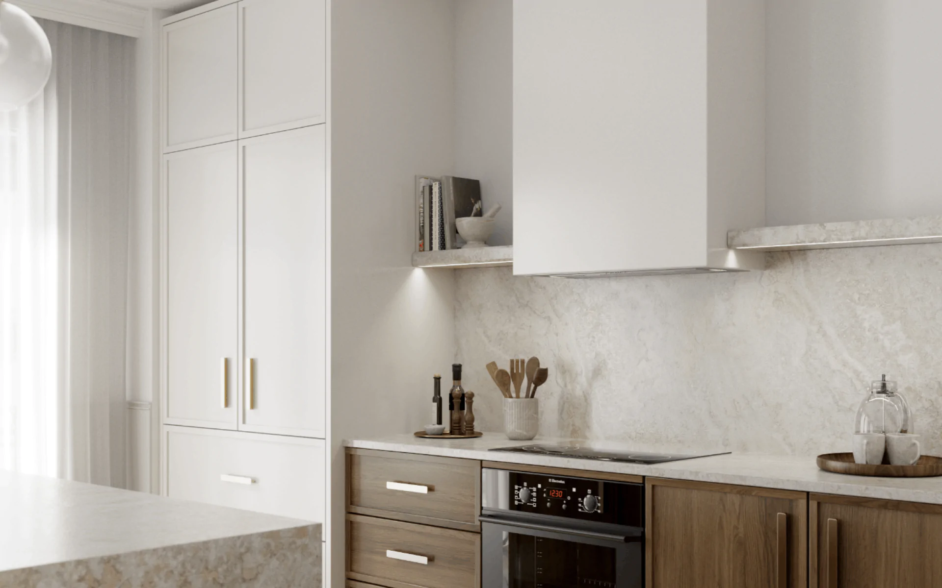 Тренд: кухня без верхнього ярусу