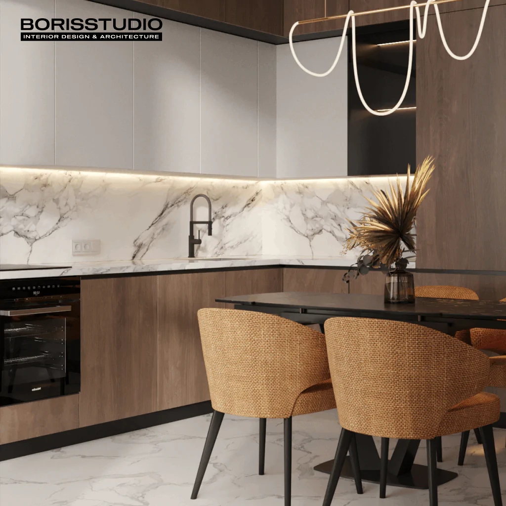 поморанчевий колір в інтер'єрі