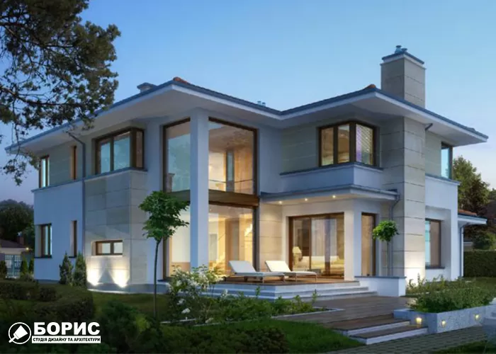 Сучасний заміський котедж.