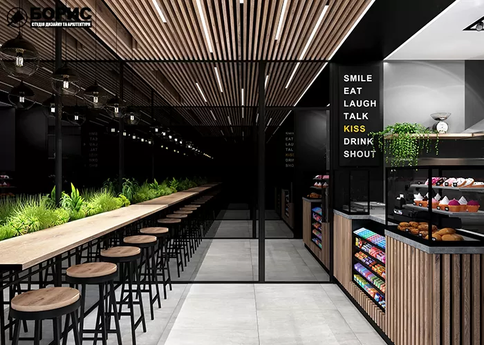 Процес ремонту головного залу афе в Харкові.