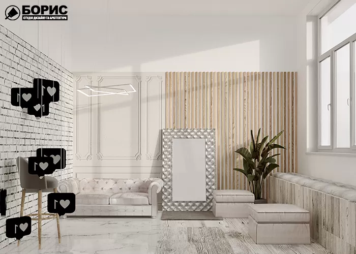 Відремонтоване приміщення перукарні в Харкові.