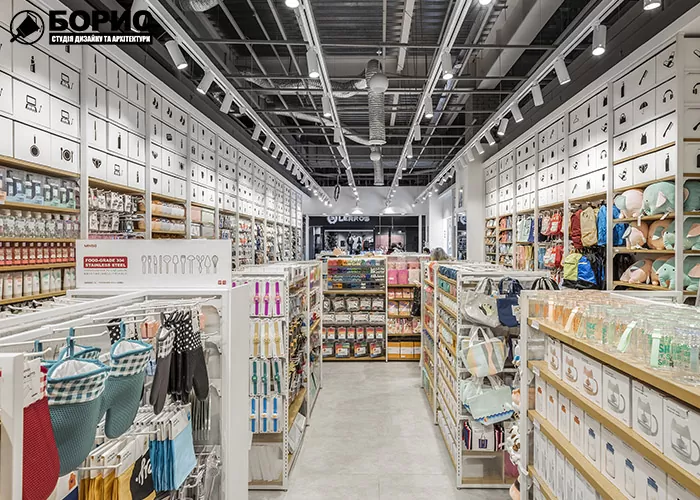 Ремонт магазину, торгового приміщення з видом на торгову залу