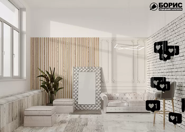 Ремонт салона красоты, парикмахерской вид на весь салон