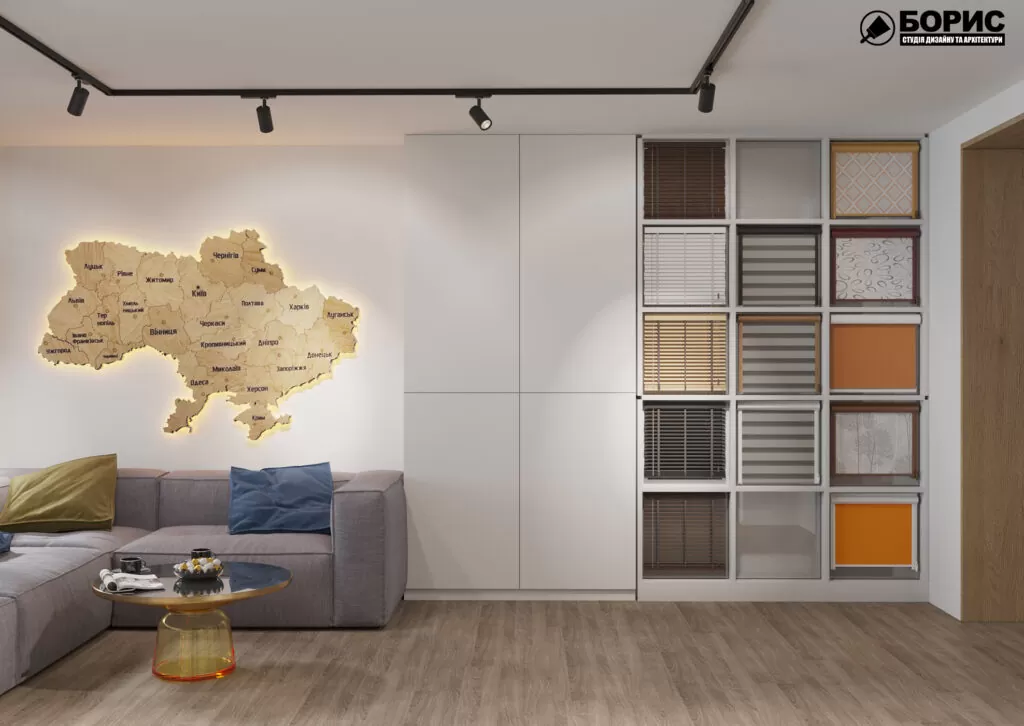 Дизайн-проект інтер’єру шоуруму «Жалюзі сервіс»