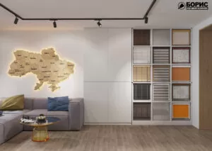 Дизайн-проект інтер’єру шоуруму «Жалюзі сервіс»