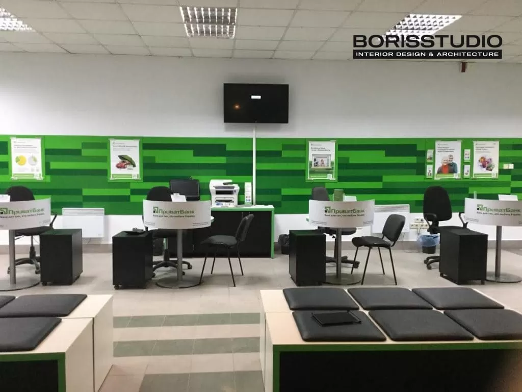 Дизайн интерьера отделения банка, Фото №3