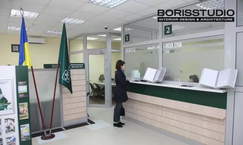 Дизайн интерьера отделения банка, Фото №5