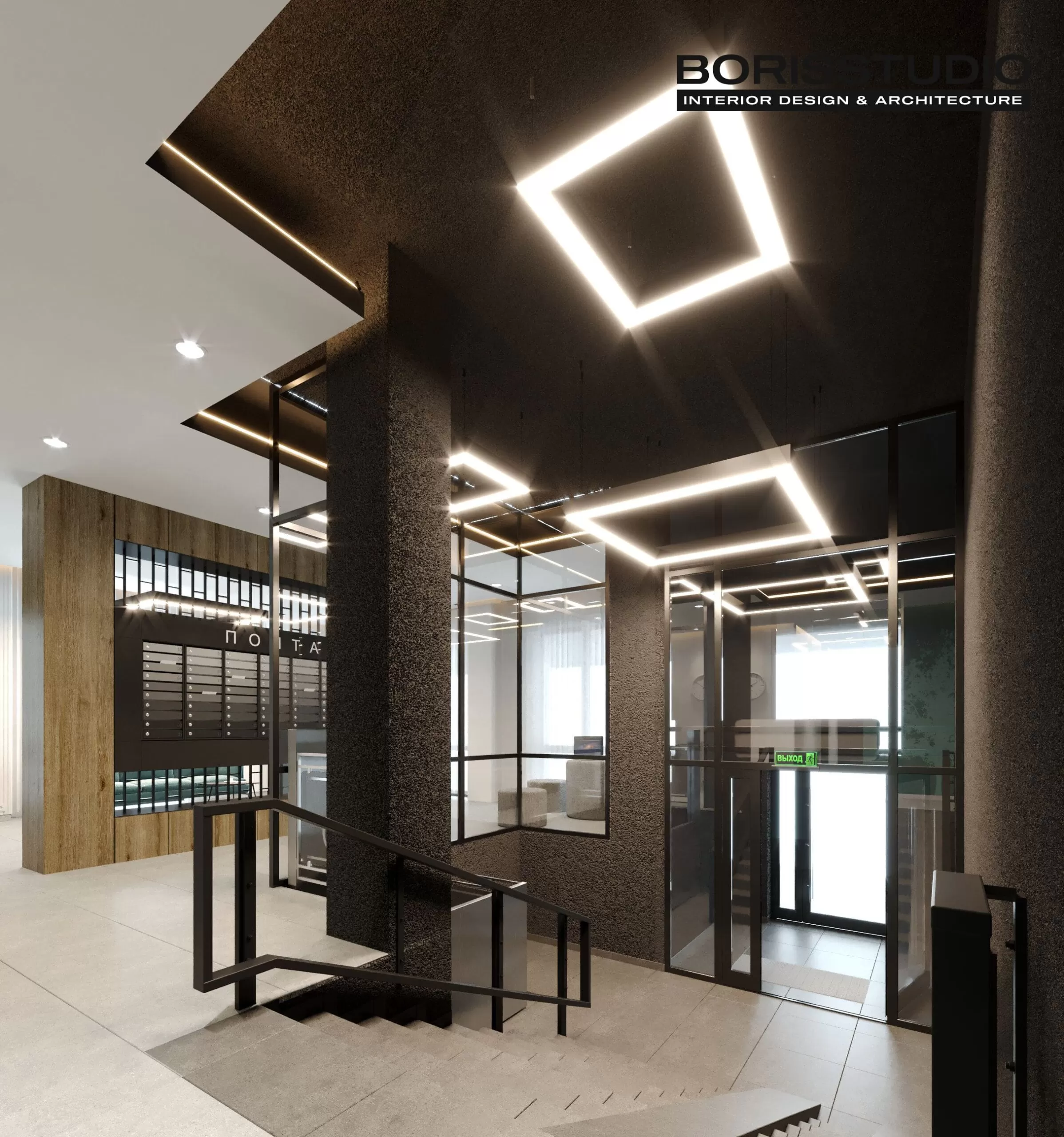 Дизайн інтер’єру сучасного під’їзду, Фото №6