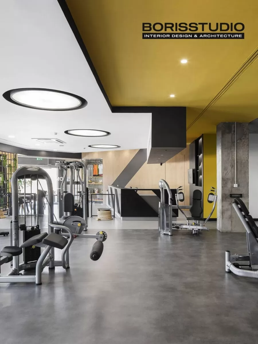 Дизайн интерьера тренажерного зала, Фото №2