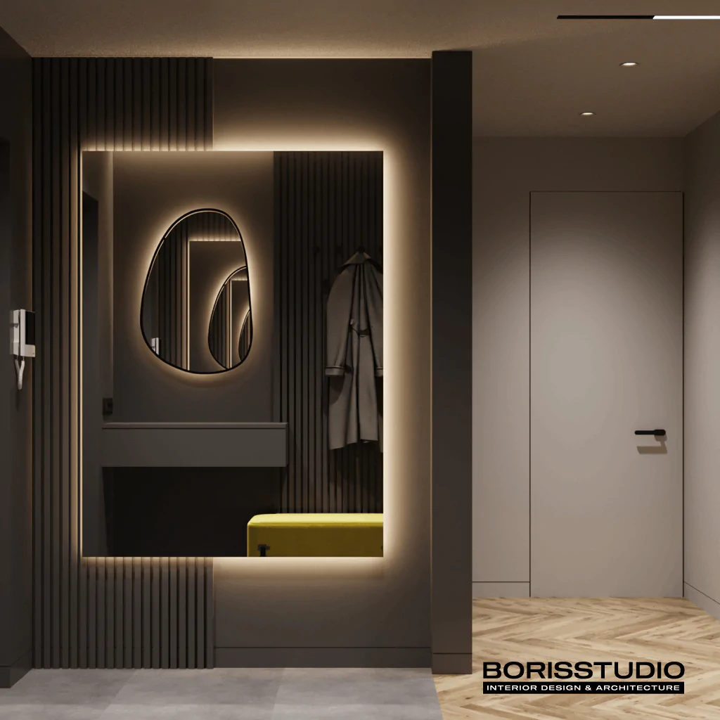 Передпокій в сірому кольорі