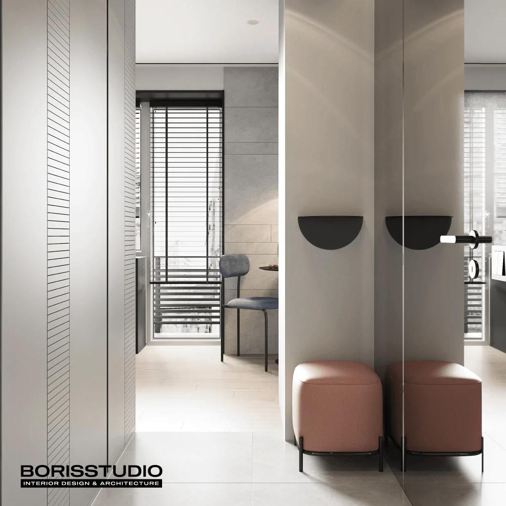 Передпокій в сірому кольорі