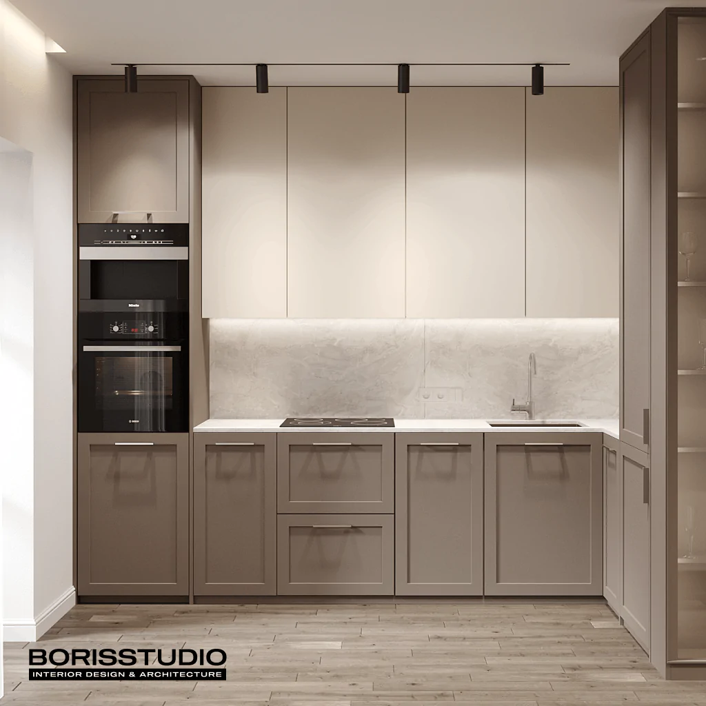 Кухня у сірому кольорі