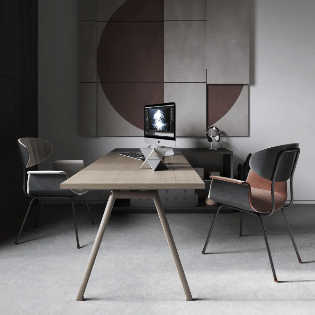 Кабінет в сірому кольорі