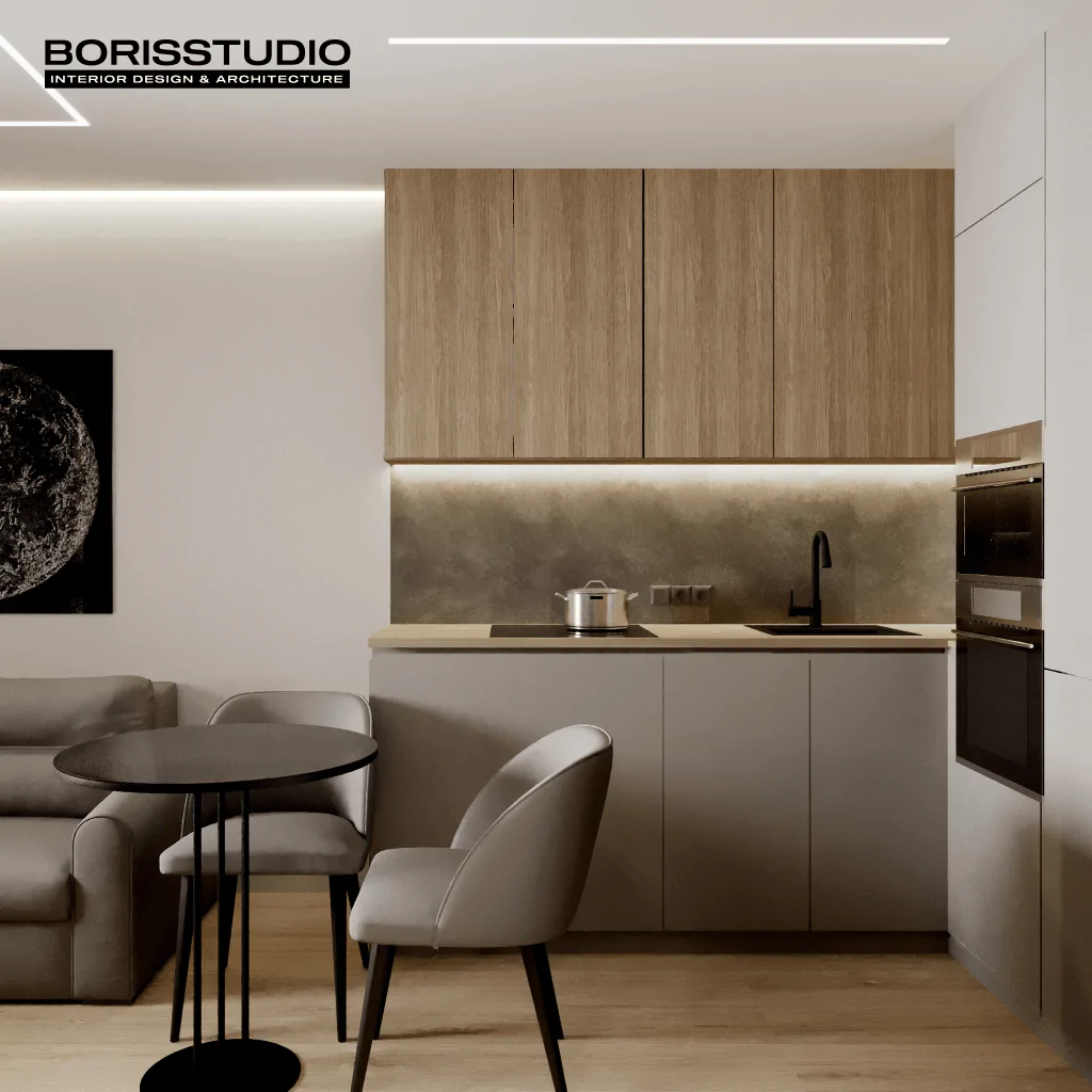 Кухня у сірому кольорі