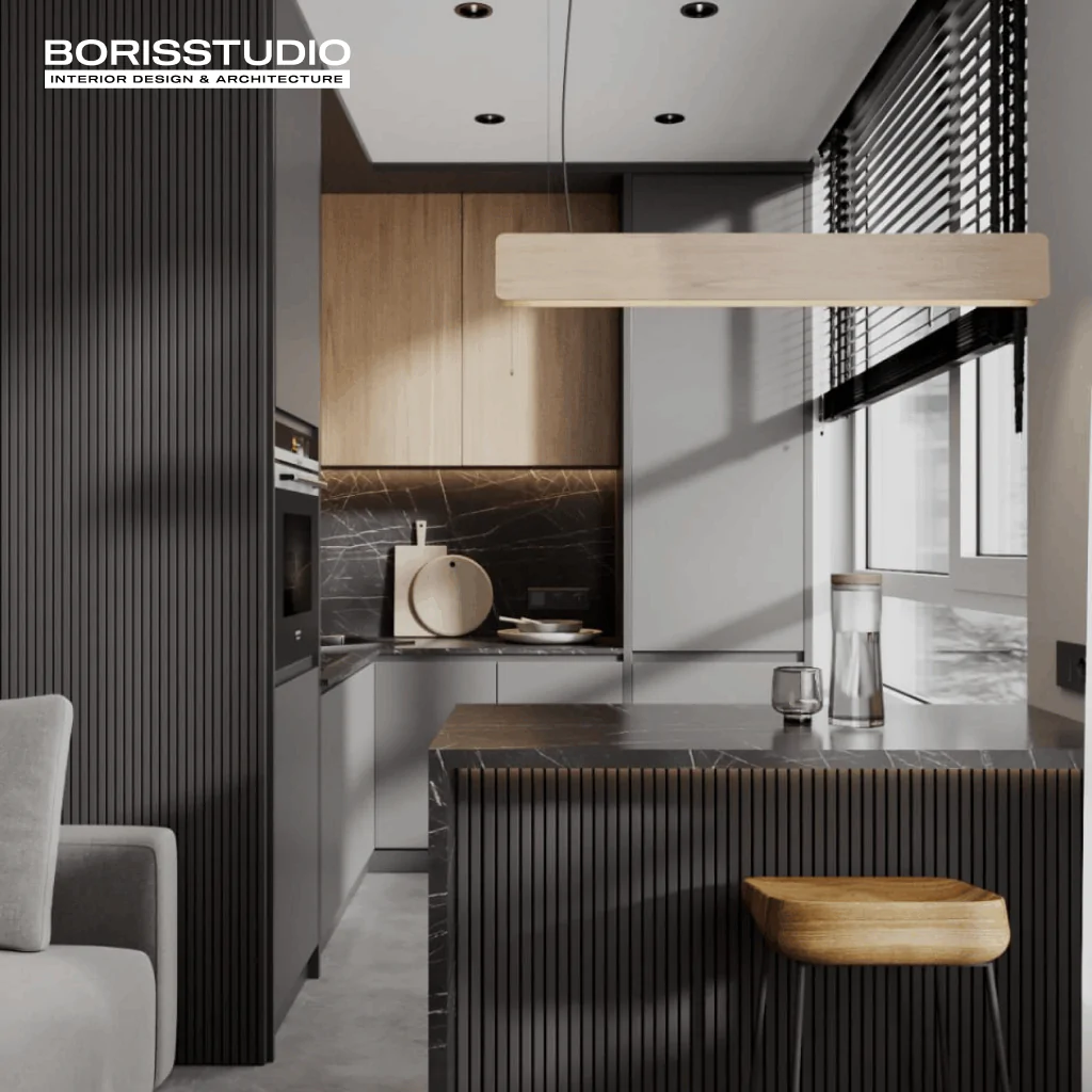 Кухня у сірому кольорі