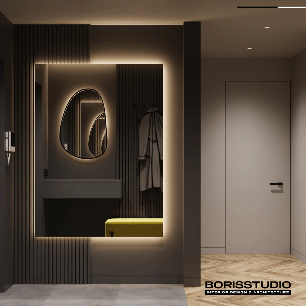 Сучасний стиль в інтер'єрі передпокою