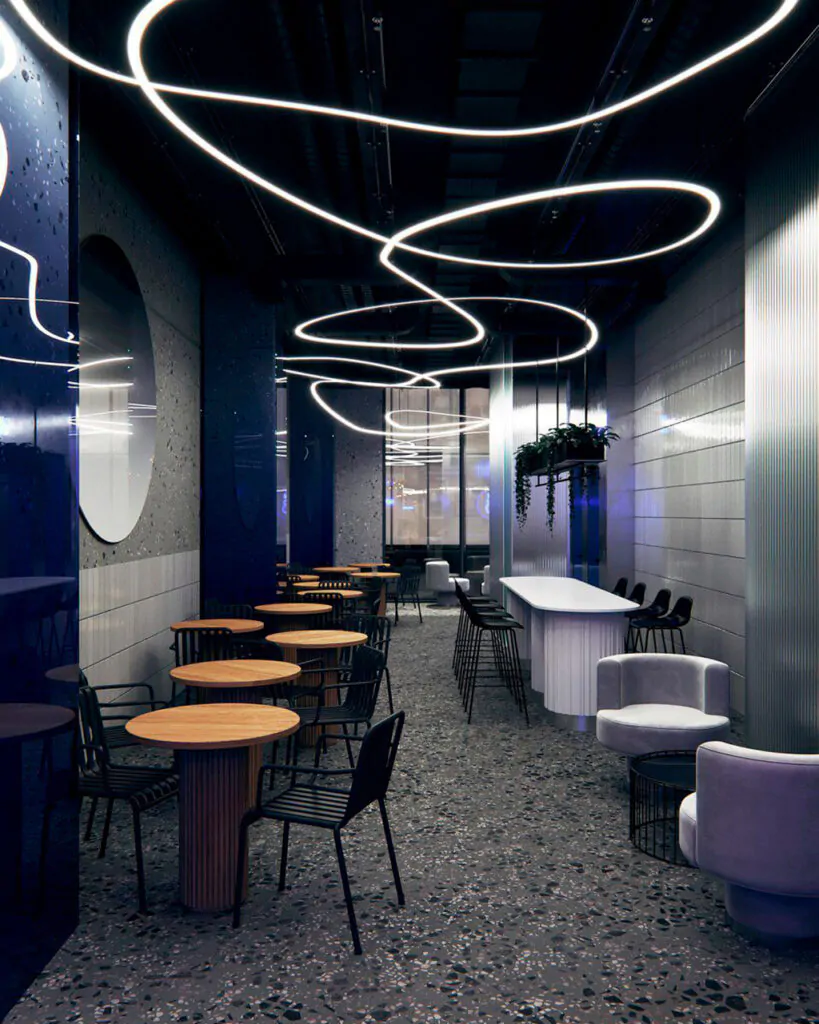 Кафе в стилі хай-тек