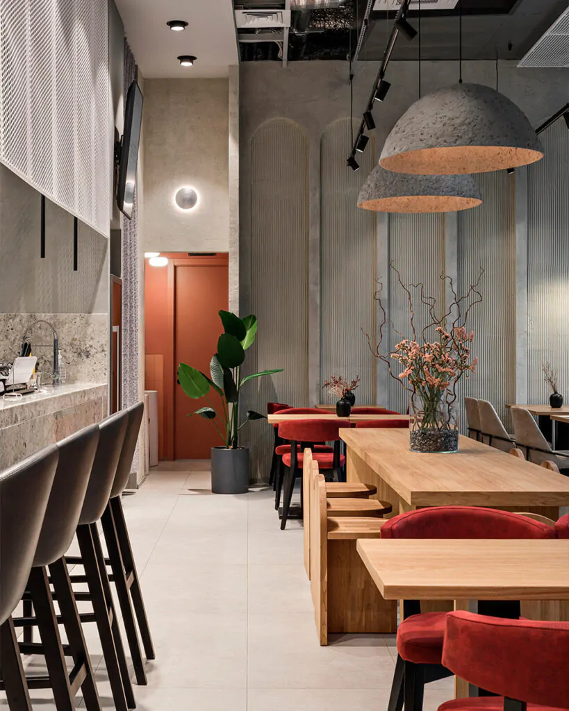 Кафе в стилі мінімалізм