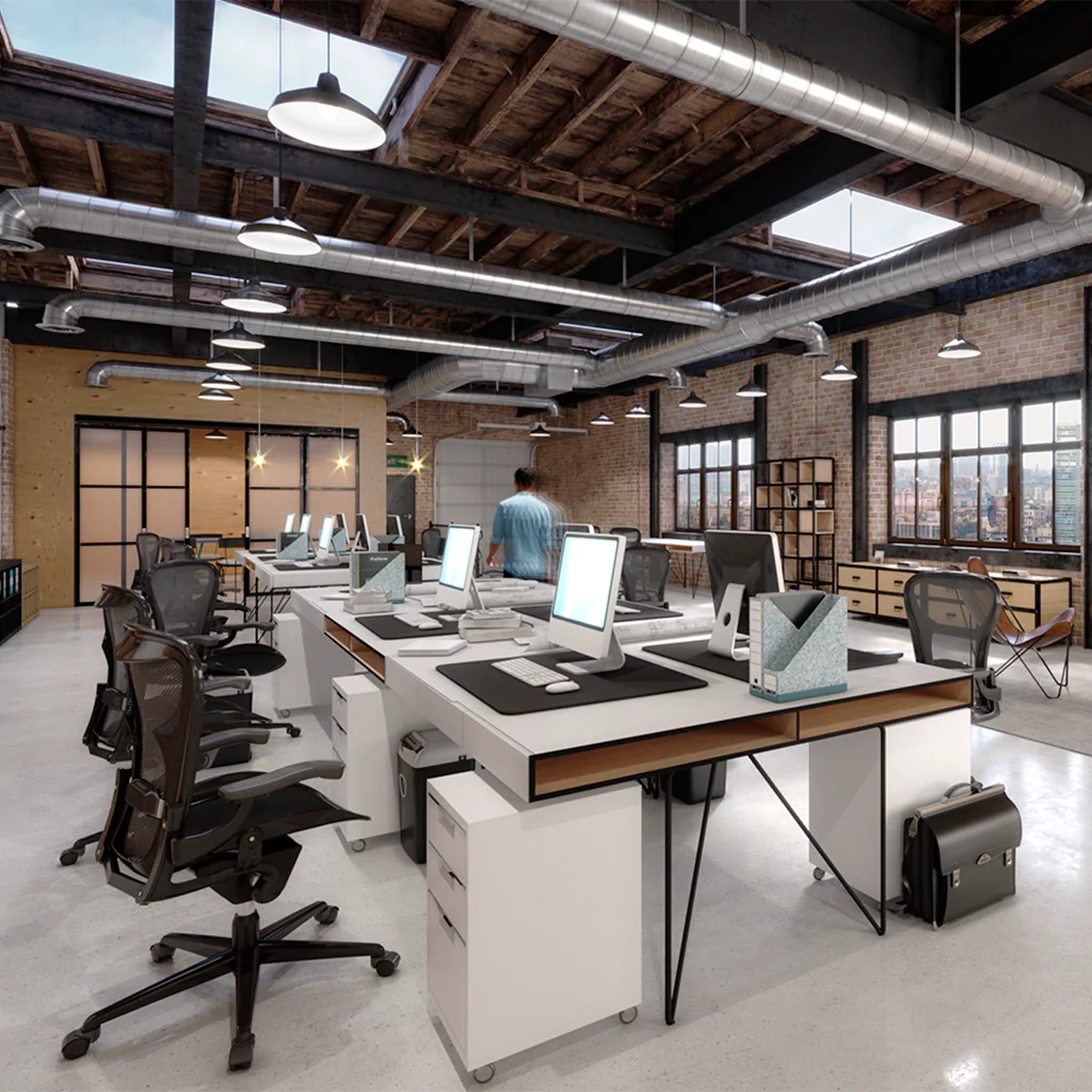 Дизайн офиса в стиле лофт