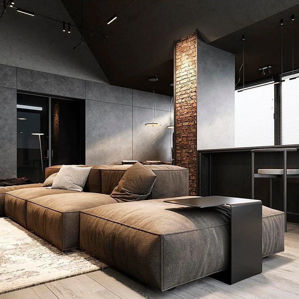 Оздоблення стін та стелі будинку в стилі лофт