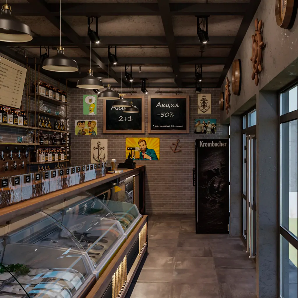 дизайн магазина пива