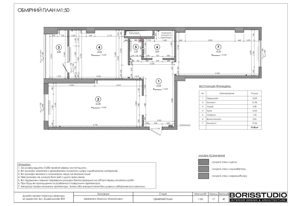 Планування інтер'єру квартири, фото №1