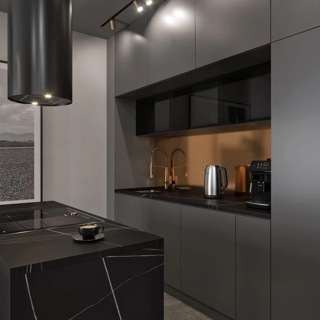 кухня у стилі хай тек