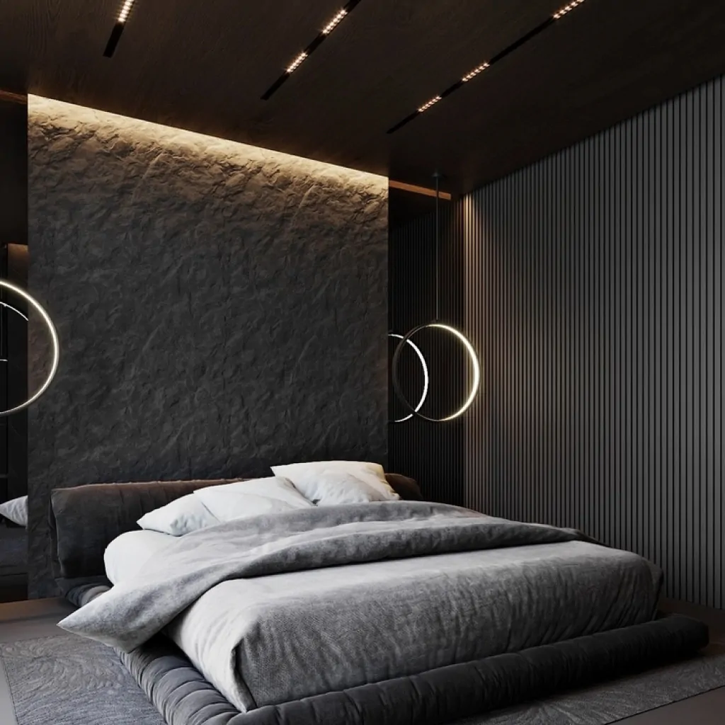 Спальня будинку в стилі хай-тек