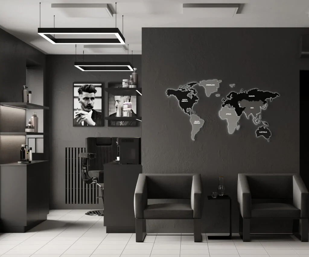 Дизайн інтер’єру барбершопу «Manhattan»