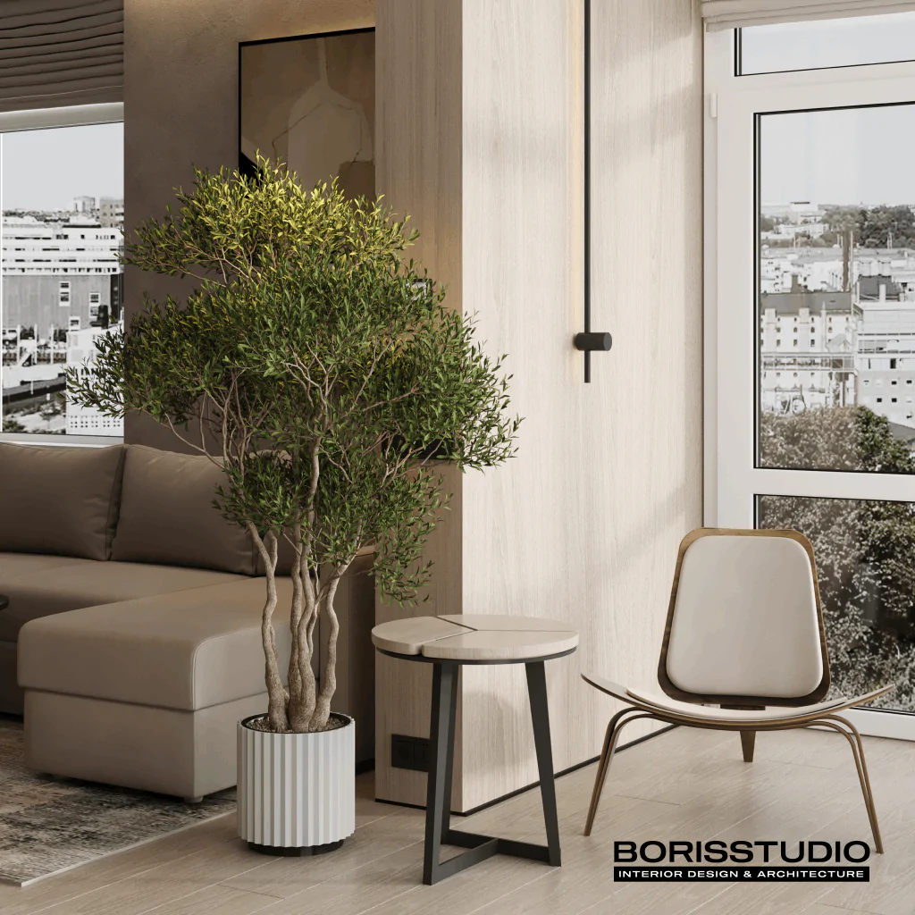 Дизайн-проект однокімнатної квартири, вітальня, фото №14